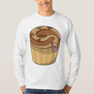 Schlange mit Muffin T-Shirt