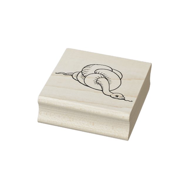Schlange mit schlechter Briefmarke aus Gummi Gummistempel (Stempel)