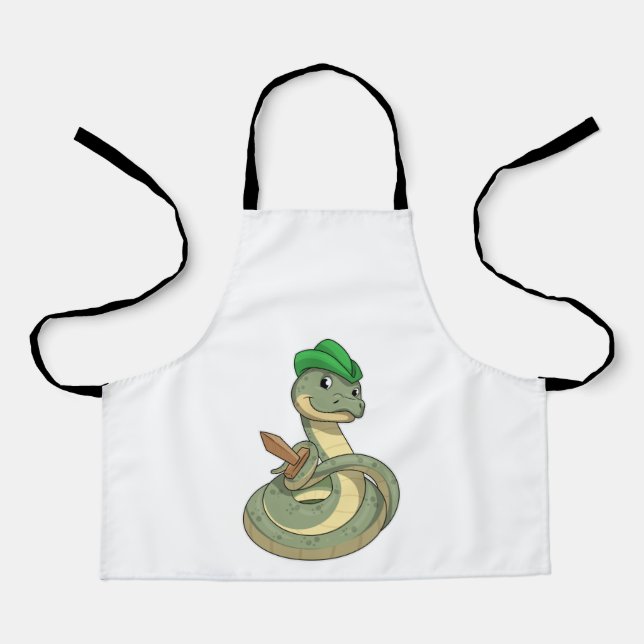 Schlange mit Schwert Schürze (Vorderseite)
