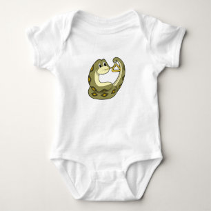 Schlange mit Triangle.PNG Baby Strampler