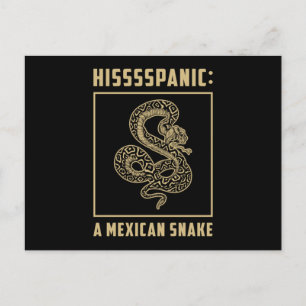 Schlange Reptile Cobra Tier Schlangen Funny Gesche Postkarte