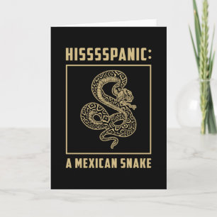 Schlange Reptile Cobra Tierquäler Funny Geschenk Karte
