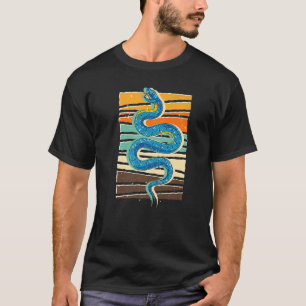 Schlange Reptile Hühner Haustier Retro Schlange T-Shirt