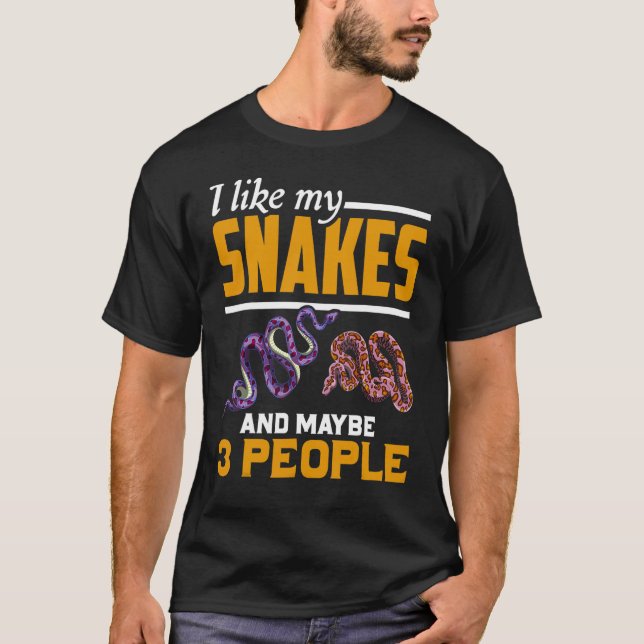 Schlange Reptile Keeper Tierschlange T-Shirt (Vorderseite)