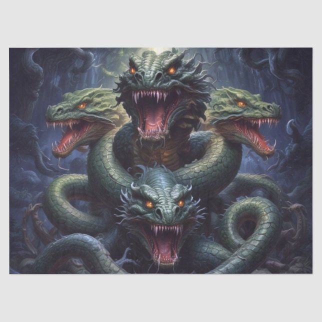 Schlange Schlange Schlange Dragon Monster Fantasy  Seidenpapier (Vorderseite)