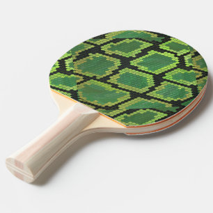 Schlange Schwarz und Grün Tischtennis Schläger