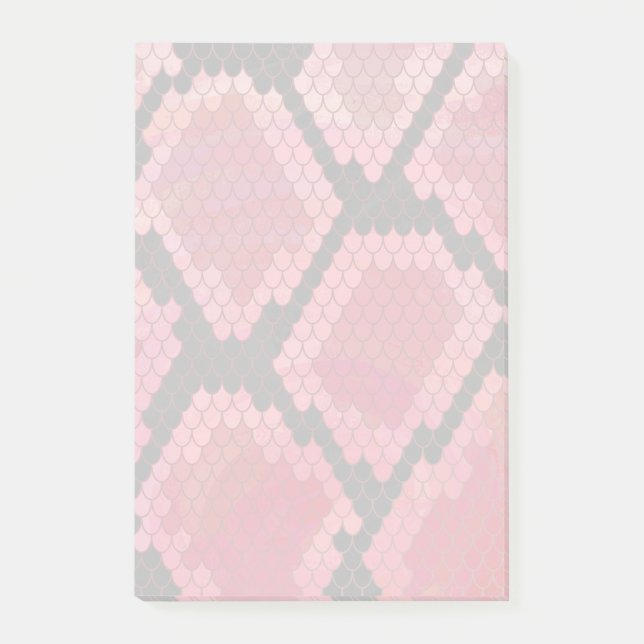 Schlange Schwarz und Rot Print Post-it Klebezettel (Vorderseite)