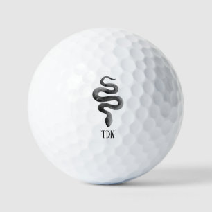 Schlange schwarze Wasserfarbe Golf Pro tief Golfball