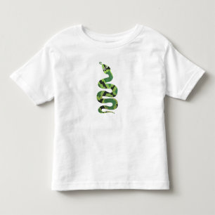Schlange Silhouette für Schwarz und Grün Kleinkind T-shirt