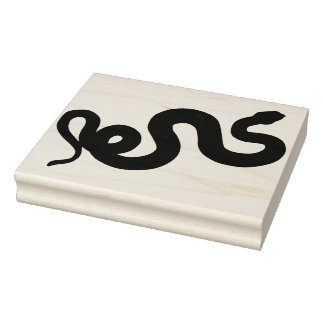 Schlange Silhouette Gummi Briefmarke Gummistempel