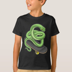 Schlange Skater Skateboard Sport T-Shirt