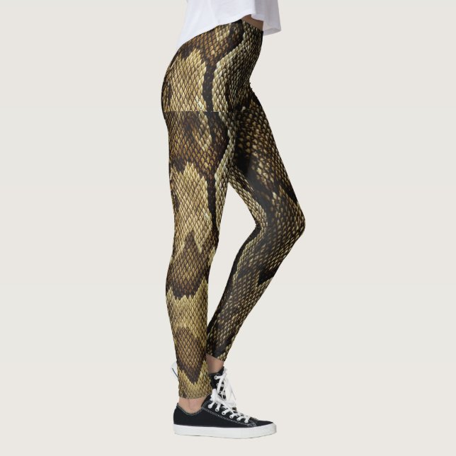 Schlange Skin Design Leggings (Rechts)