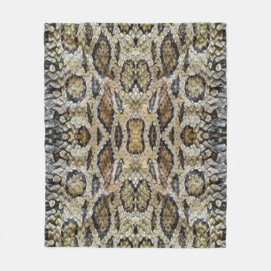 Schlange Skin Muster Textur Fleecedecke