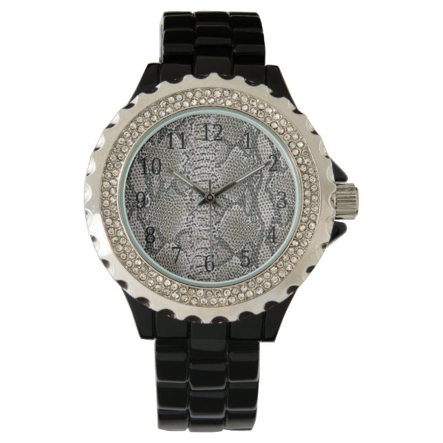 Schlange Skin Watch Armbanduhr (Vorderseite)
