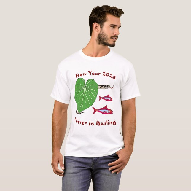 Schlange T - Shirt für das neue Jahr 2025 (Vorne ganz)