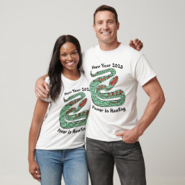 Schlange T - Shirt für das neue Jahr 2025