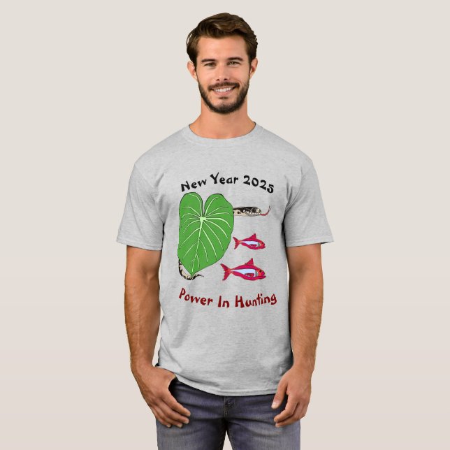 Schlange T - Shirt für das neue Jahr 2025 (Vorne ganz)