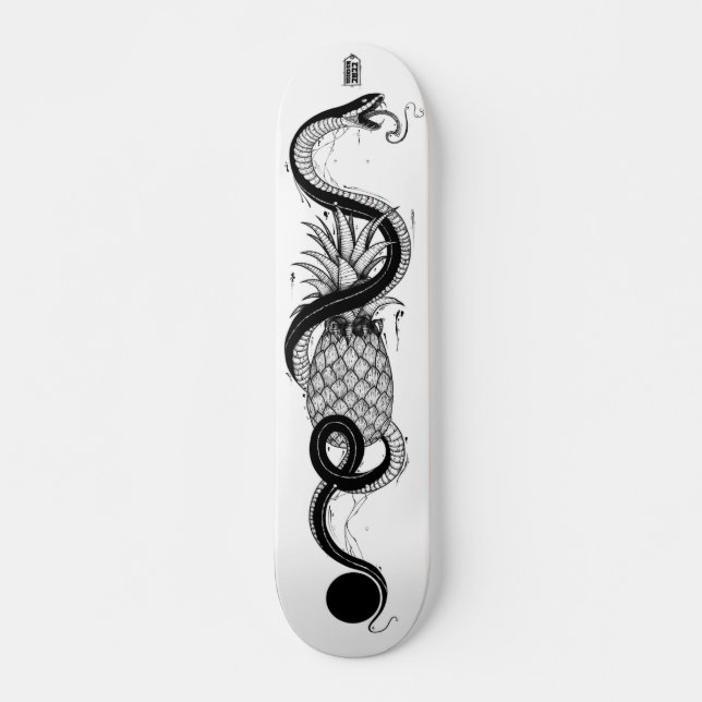 Schlange und Ananas Skateboard (Vorne)