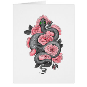 Schlange und Rose