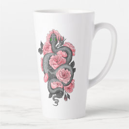 Schlange und Rose Milchtasse