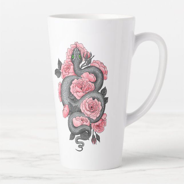 Schlange und Rose Milchtasse (Rechts)