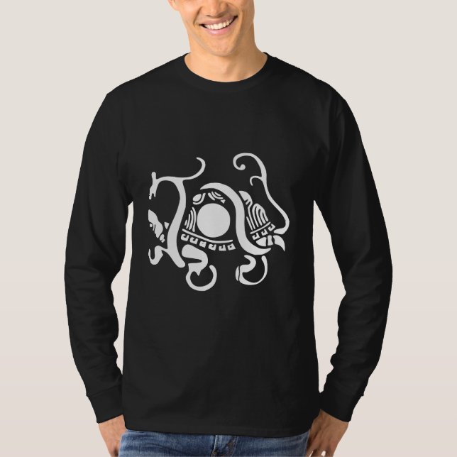Schlange und Schildkröte T - Shirt - Große Logos (Vorderseite)