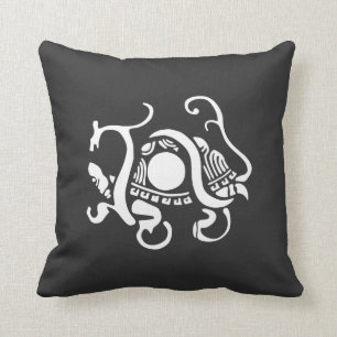 Schlange und Schildkröte T - Shirt - Große Logos Kissen