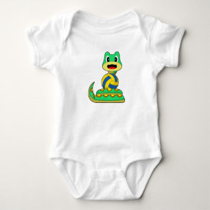 Schlange Volleyball-Spieler Volleyball Baby Strampler