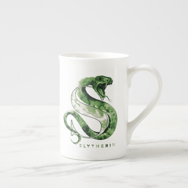 Schlangen-Aquarell Harry Potters | SLYTHERIN™ Prozellantasse (Rechts)