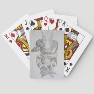 Schlangen-Bleistift-Zeichnen Spielkarten
