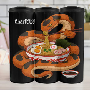 Schlangen Devours: Ramen Noodles, Chopsticks Thermosbecher