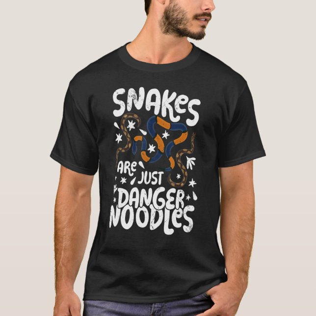 Schlangen gefährden nur, dass Schlangen Gefahr lau T-Shirt (Vorderseite)