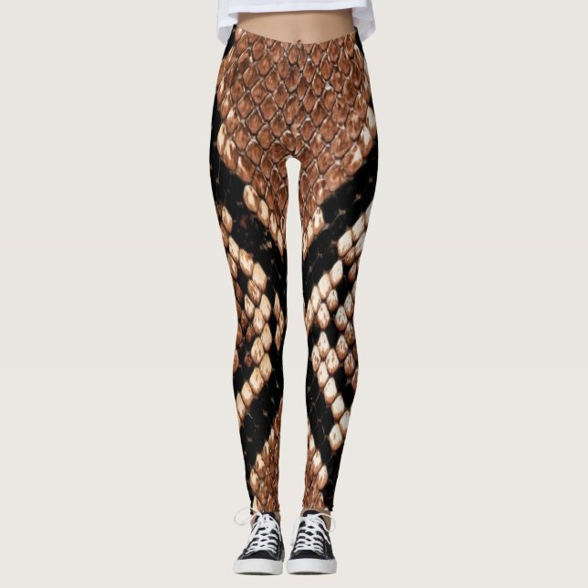 SCHLANGEN-HAUT LEGGINGS (Vorderseite)