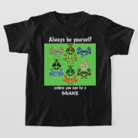 Schlangen im Gras Kinder farbenfroher Schlangen-Li