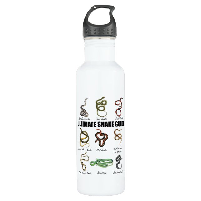 Schlangen Kids Educational Serpent Zookeeper Repti Edelstahlflasche (Vorderseite)