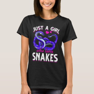 Schlangen Mädchen Reptilienpfleger Tier Frauen Sch T-Shirt