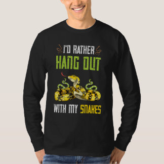Schlangen Raubtier Reptil Tier Tierbesitzer Schlan T-Shirt