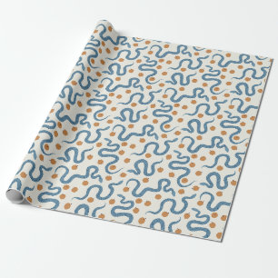 Schlangen und Äpfel Geschenkpapier