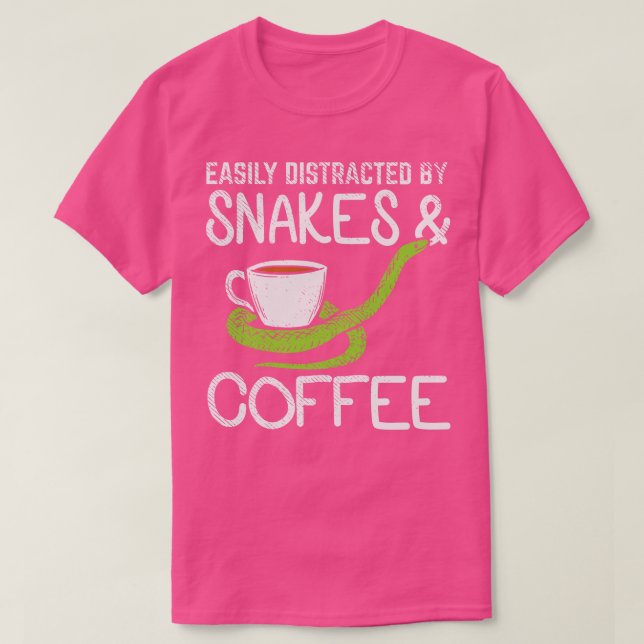 Schlangen und Kaffee 1 T-Shirt (Design vorne)
