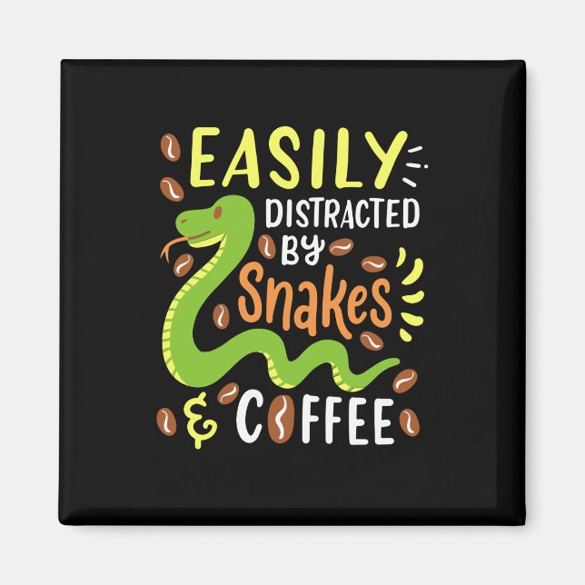 Schlangen und Kaffee Magnet (Vorne)