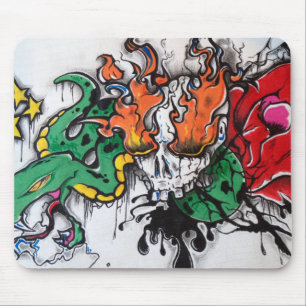 Schlangen- und KnochenMausunterlage Mousepad