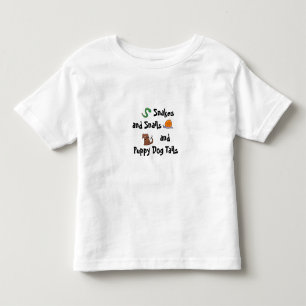 Schlangen und Schnecke- und WelpenhundeSchwänze…. Kleinkind T-shirt