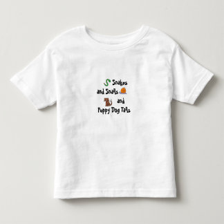 Schlangen und Schnecken und Schwänze von Welpen... Kleinkind T-shirt