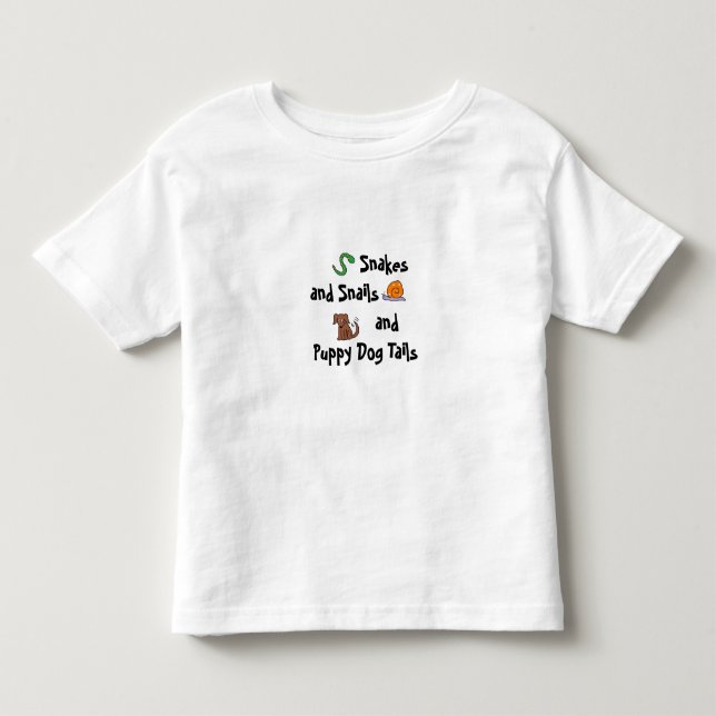 Schlangen und Schnecken und Schwänze von Welpen... Kleinkind T-shirt (Vorderseite)
