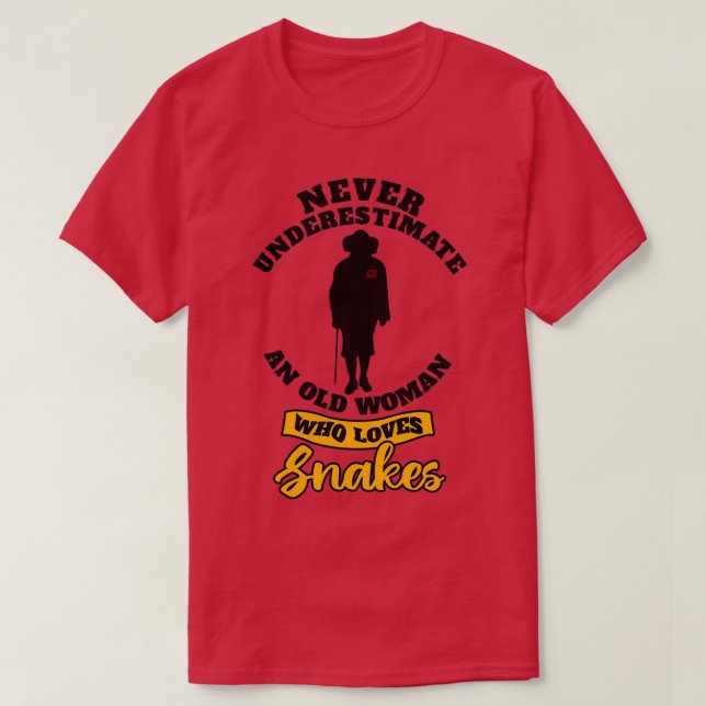 Schlangen von Tieren Design Schlangen mit Sprichwo T-Shirt (Design vorne)