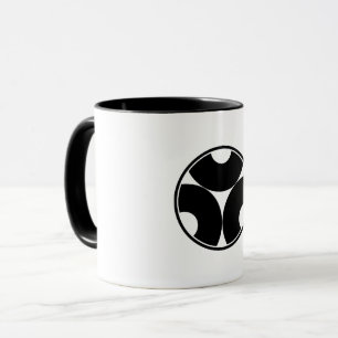 Schlangenaugen in dreifarbiger Ringkaffee-Tasse Tasse