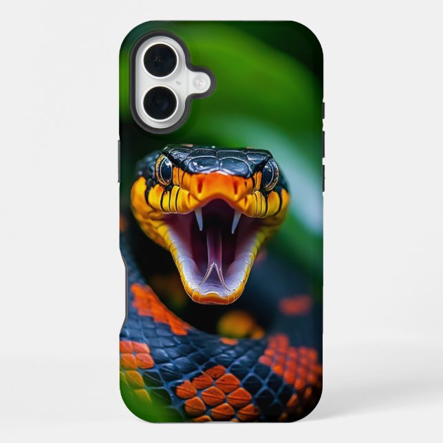 Schlangenbiss iPhone 16 Plus Hülle (Rückseite)