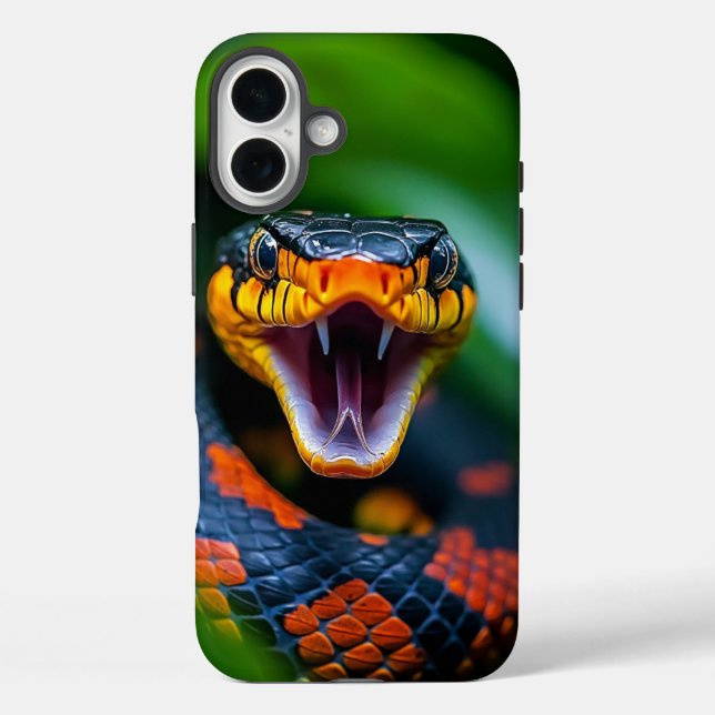 Schlangenbiss iPhone 16 Plus Hülle (Rückseite)