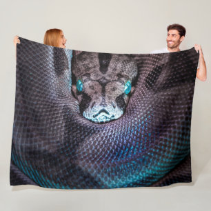 Schlangenboa Anaconda Python Reptile Snakeskin Fleecedecke