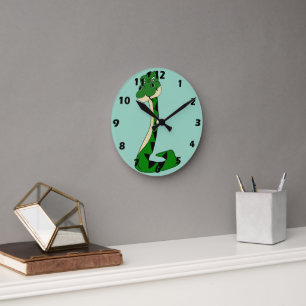 Schlangendesign Runde Wanduhr